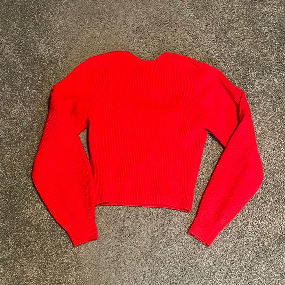 H&M Red Square Neck Sweater - Picture 3 of 3